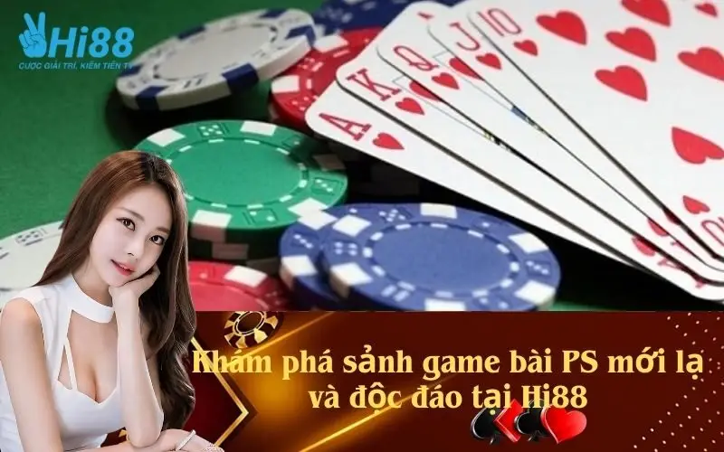 Khám phá sảnh game bài PS mới lạ và độc đáo tại Hi88