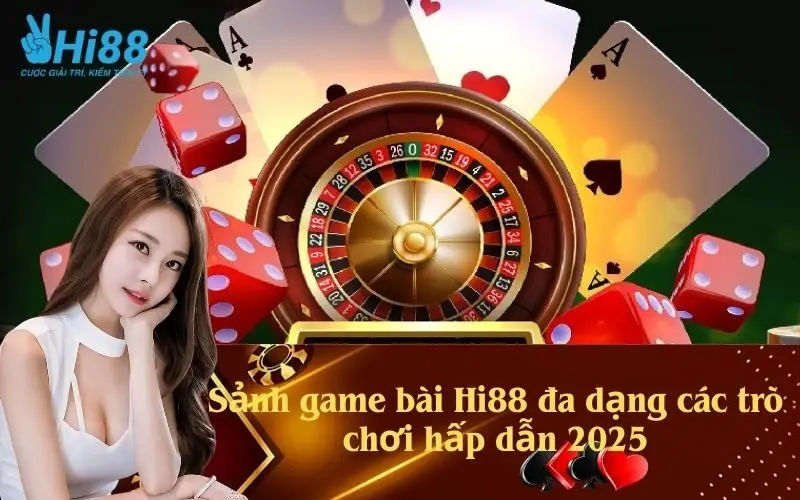 Sảnh game bài Hi88 đa dạng các trò chơi hấp dẫn 2025